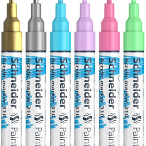 Schneider Paint-It 310 akryylimaalikynät 2 mm, pastelli