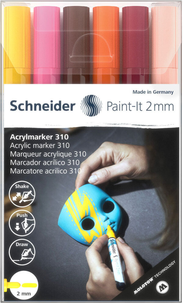 Schneider Paint-It 310 -akryylimaalikynät 2 mm