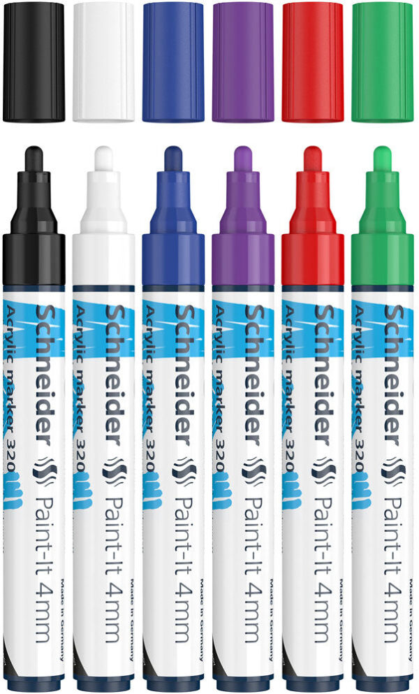 Schneider Paint-It 320 akryylimaalikynät 4 mm