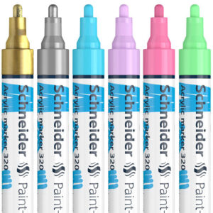 Schneider Paint-It 320 akryylimaalikynät 4 mm, pastelli