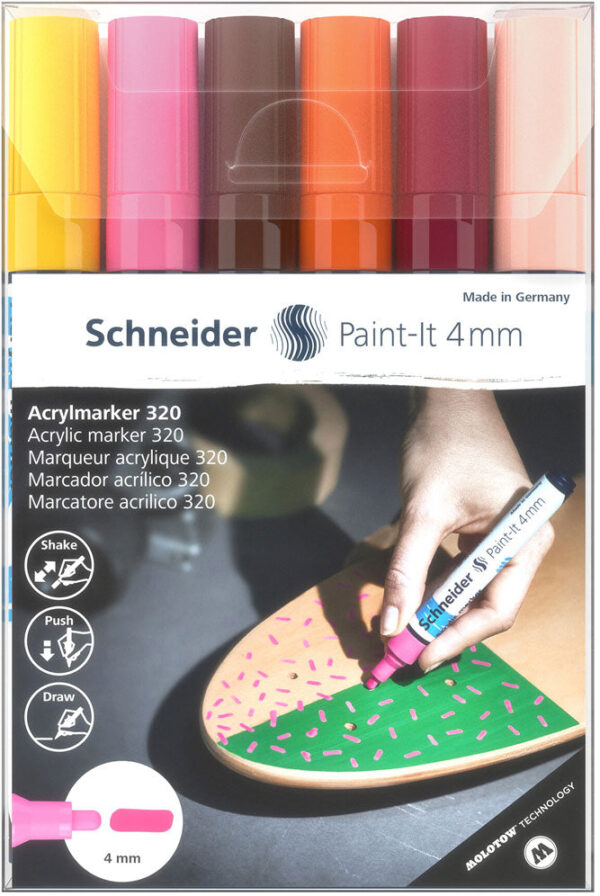 Schneider Paint-It 320 -akryylimaalikynät 4 mm