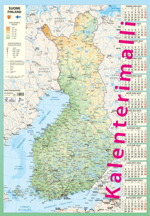 Karttakalenteri 2025