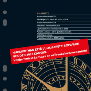 Pöytäkrono-vuosipaketti  2025