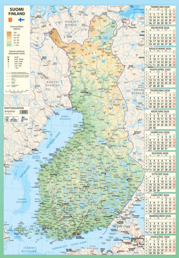 Karttakalenteri 2026